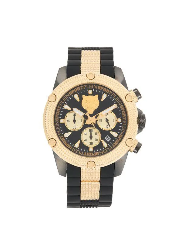 Hurricane IP Yellow Gold & Silicone Strap Watch/13MM