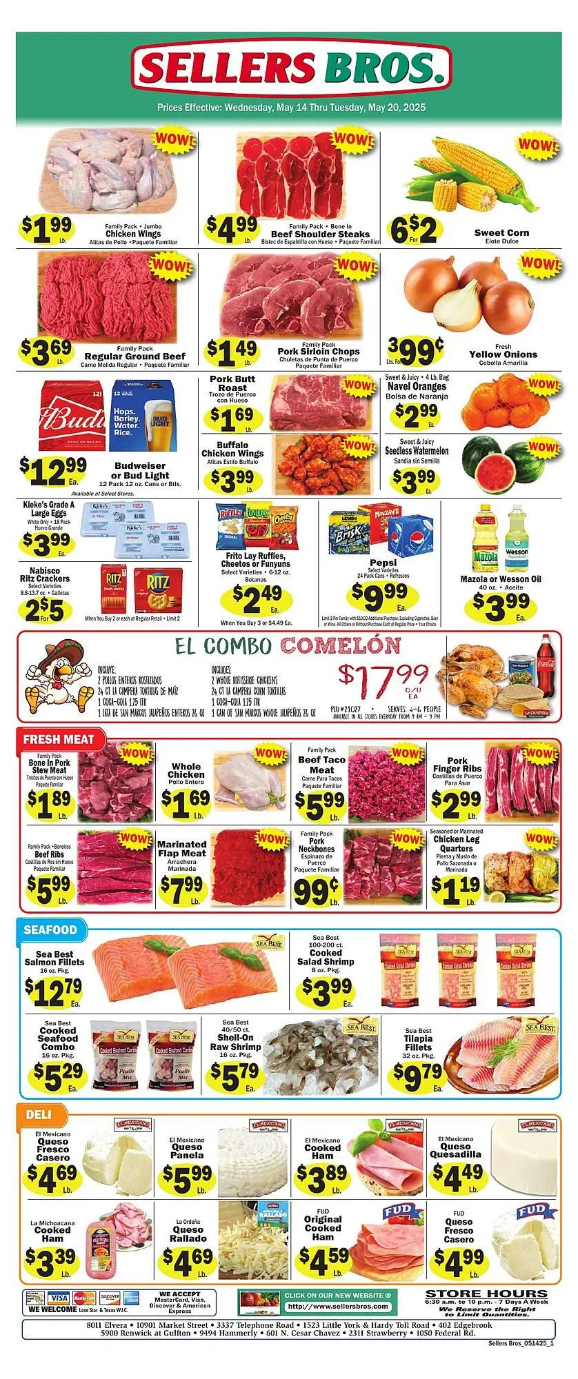 Weekly ad Sellers Bros Weekly Ad from May 14 to May 21 2025 - Page 1