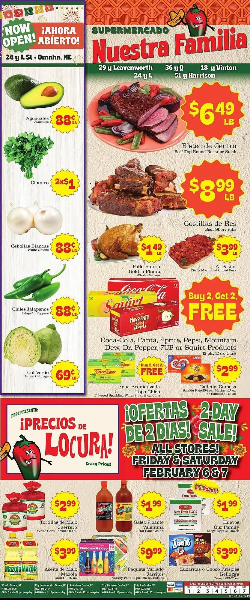 Weekly ad Supermercado Nuestra Familia weekly ad from February 1 to February 7 2026 - Page 1