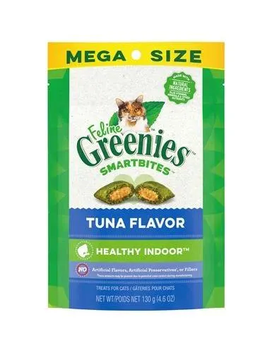 Feline Greenies Smartbites Tuna Flavor Treats for Cats, 4.6 Ounces