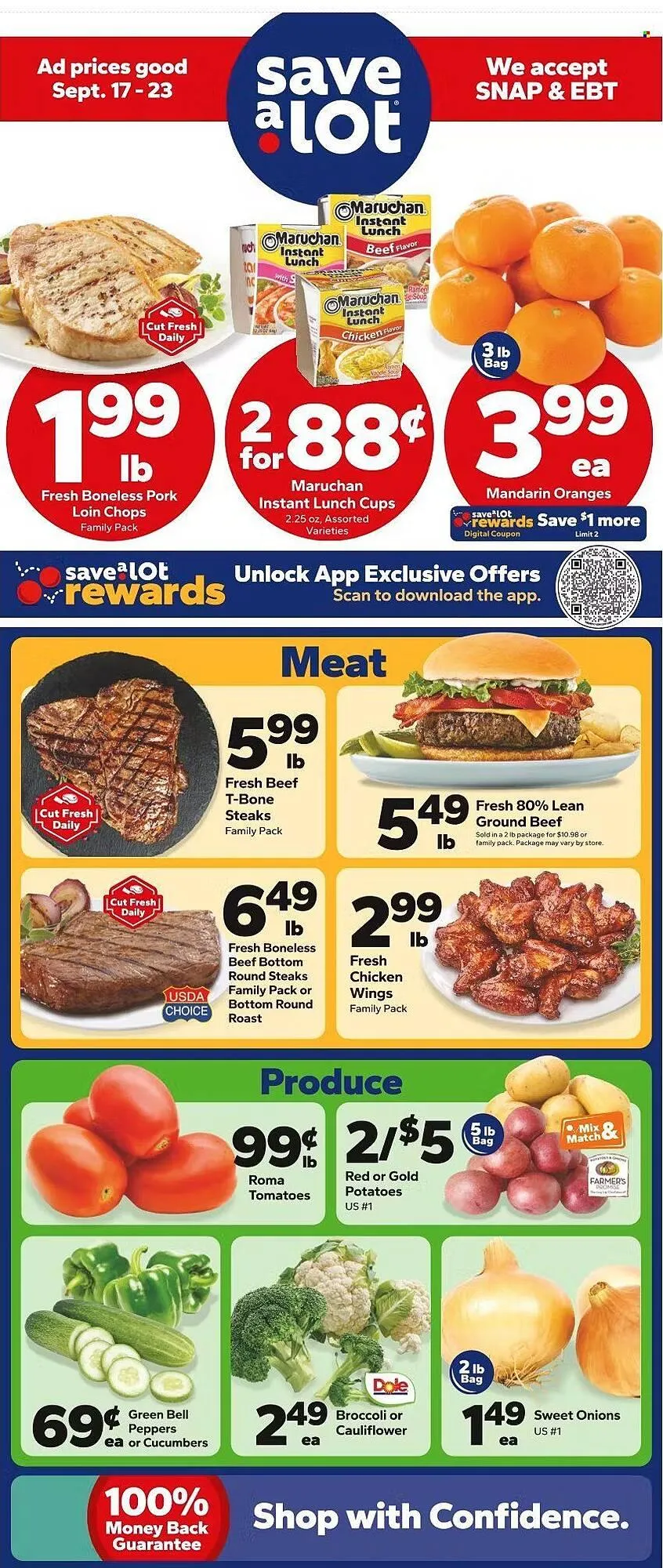 Weekly ad Save a Lot weekly ad from September 17 to September 23 2025 - Page 1
