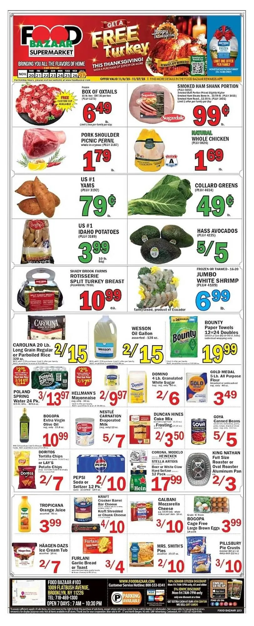 Weekly ad Food Bazaar circular from November 20 to November 26 2025 - Page 1