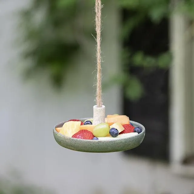 Ceramic Hanging Butterfly Feeder