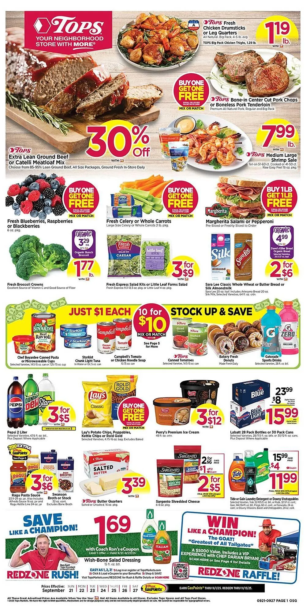 Weekly ad Tops weekly ad from September 21 to September 27 2025 - Page 1