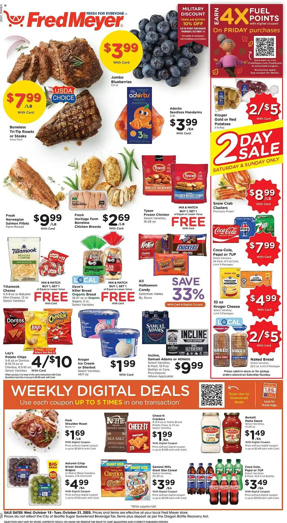 Weekly ad Fred Meyer weekly ad from October 15 to October 21 2025 - Page 1