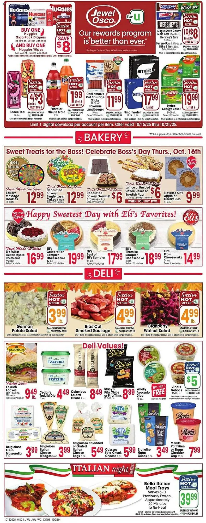 Weekly promotion Jewel-Osco weekly ad spanning from October 15 to October 21 2025 - Page 4 for Catalogue 365