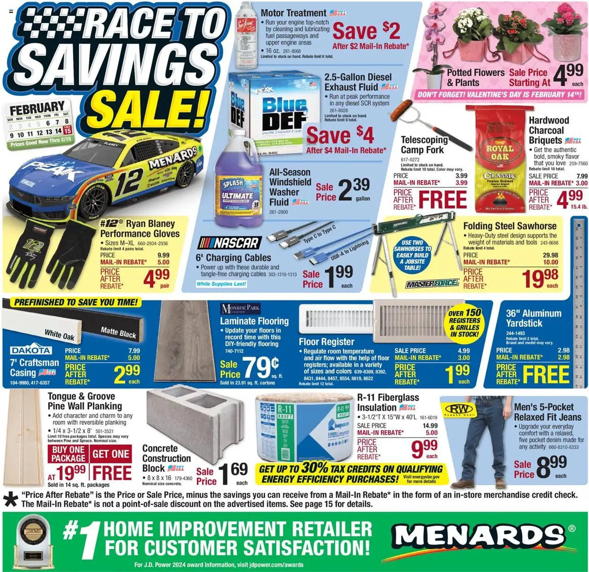 Weekly ad Menards Weekly Ad from February 5 to February 15 2025 - Page 1