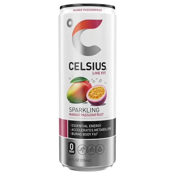 Celsius Sparkling Mango Passionfruit, Energy Drink