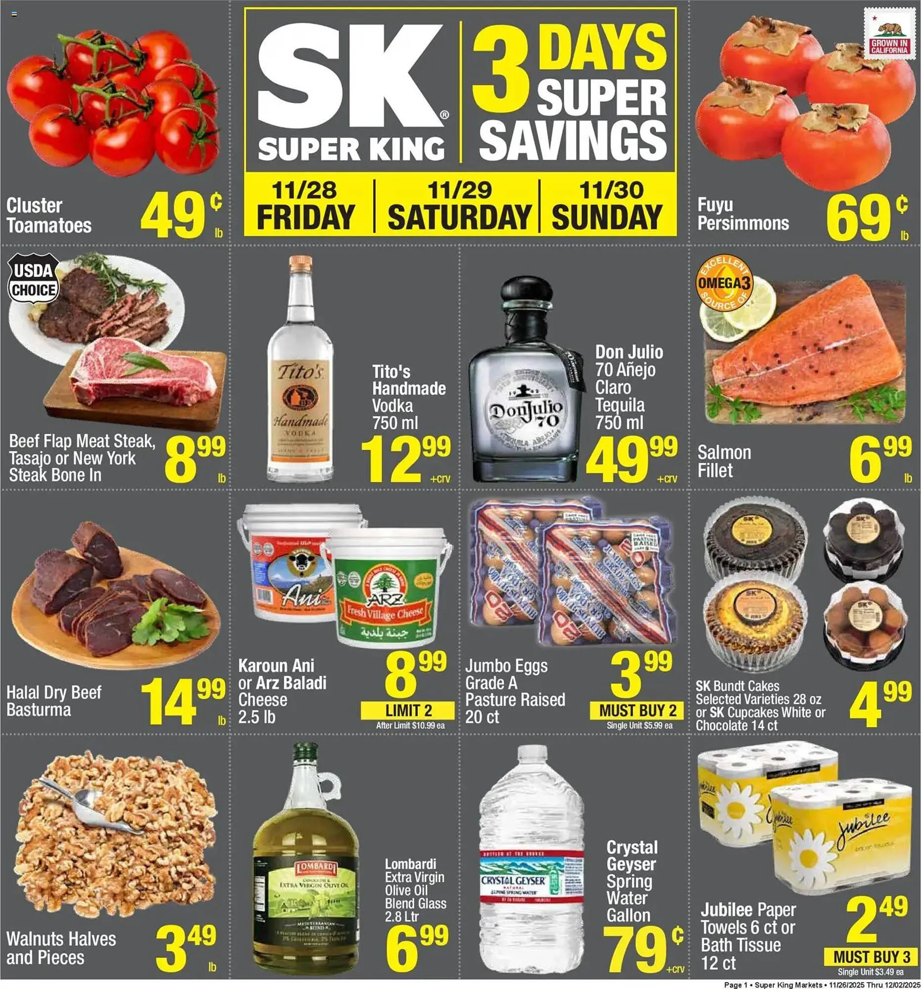Weekly ad Super King Markets weekly ad from November 26 to December 3 2025 - Page 1