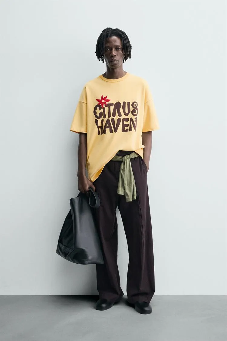 TEXT PRINT SWEATSHIRT