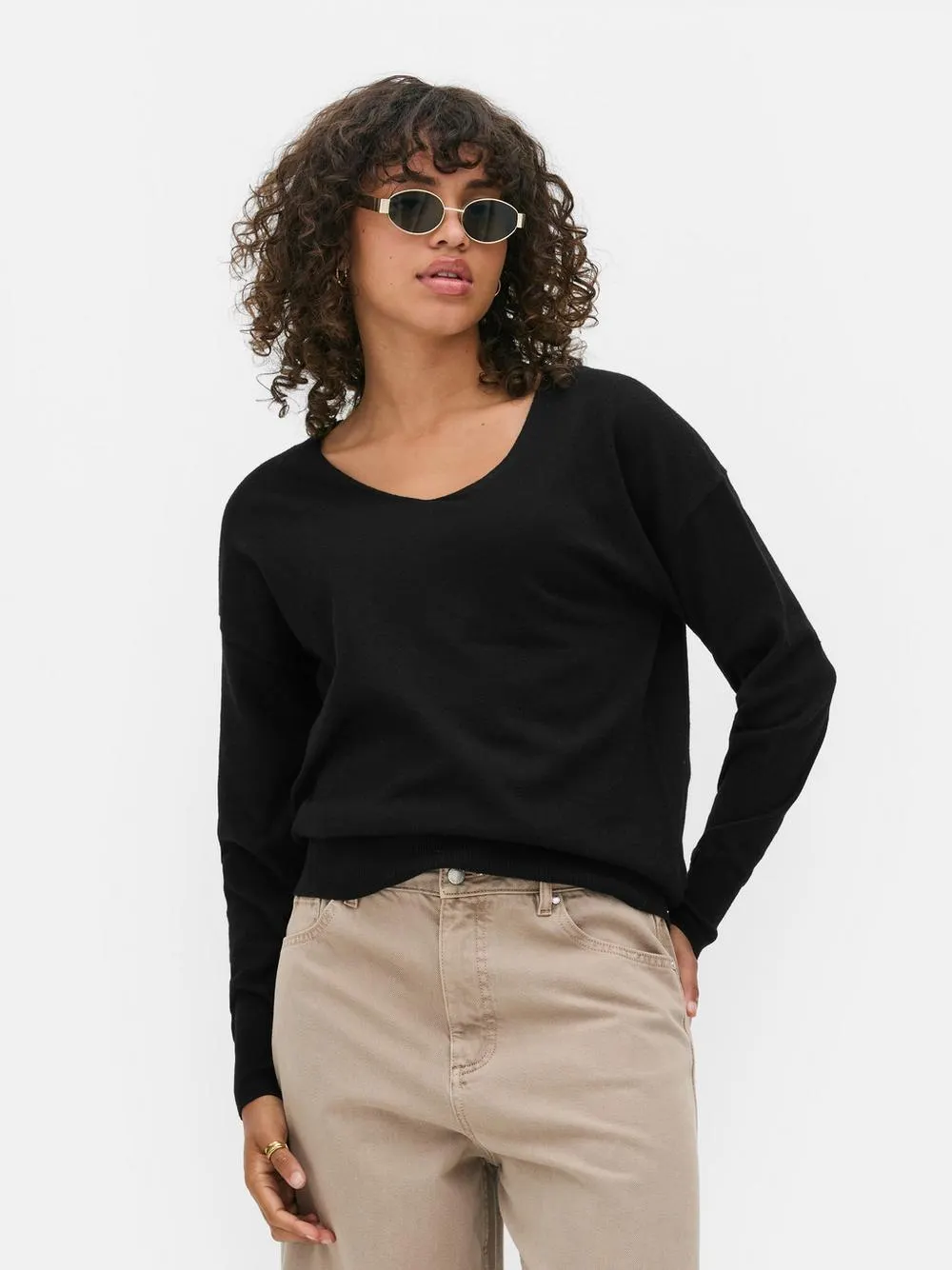 Soft V-Neck Jumper