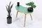 Vintage Kidney-Shaped Table in Green, 1960s