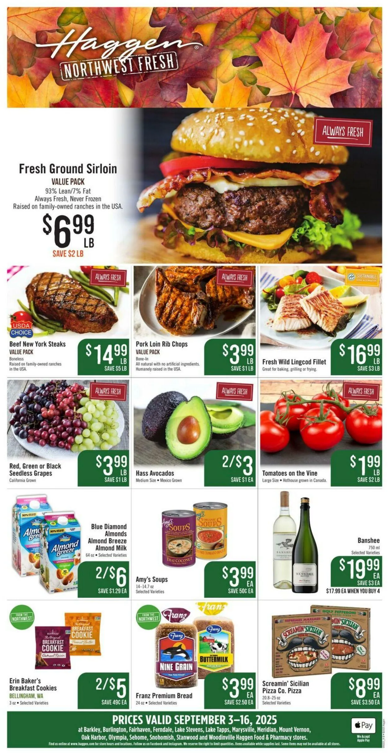 Weekly ad Haggen Current weekly ad from September 3 to September 16 2025 - Page 1