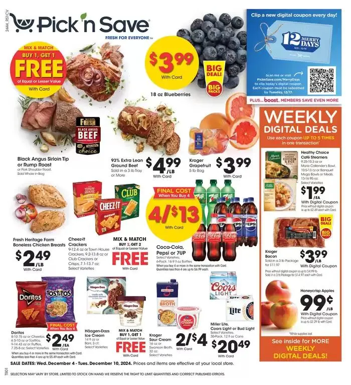 Weekly ad Exclusive bargains from December 4 to December 10 2024 - Page 1