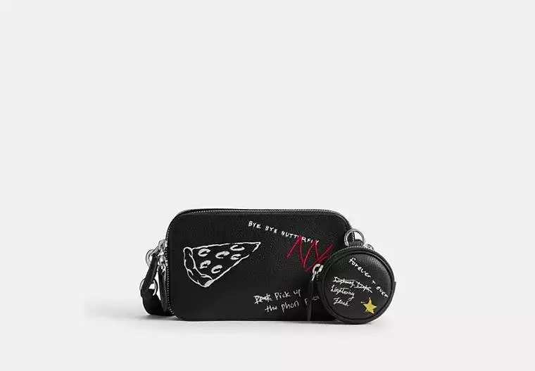 Charter Slim Crossbody Bag With Sketch Print