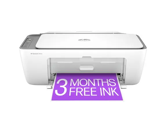 HP DeskJet 2855e All-in-One Printer with 3 Months of Instant Ink for free with HP+