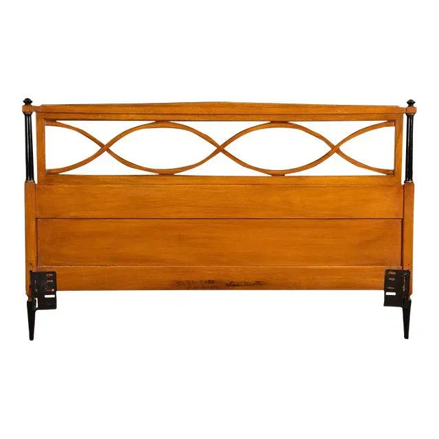 1970s Regency Style Mahogany Queen Headboard