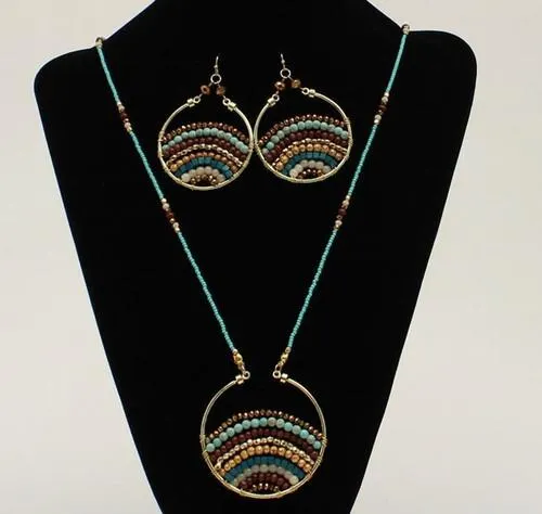 Blazin Roxx Multi Color Beaded Necklace Set
