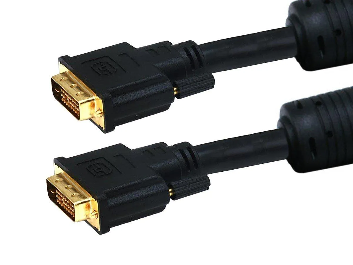 Monoprice 6ft 28AWG CL2 Dual Link DVI-D Cable - Black