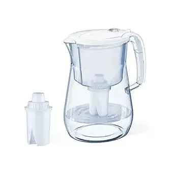 AQUAPHOR Water Filter Pitcher Opal 12 Cup with 1 X B15 Filter - 145 Gallons Long-Life (White)