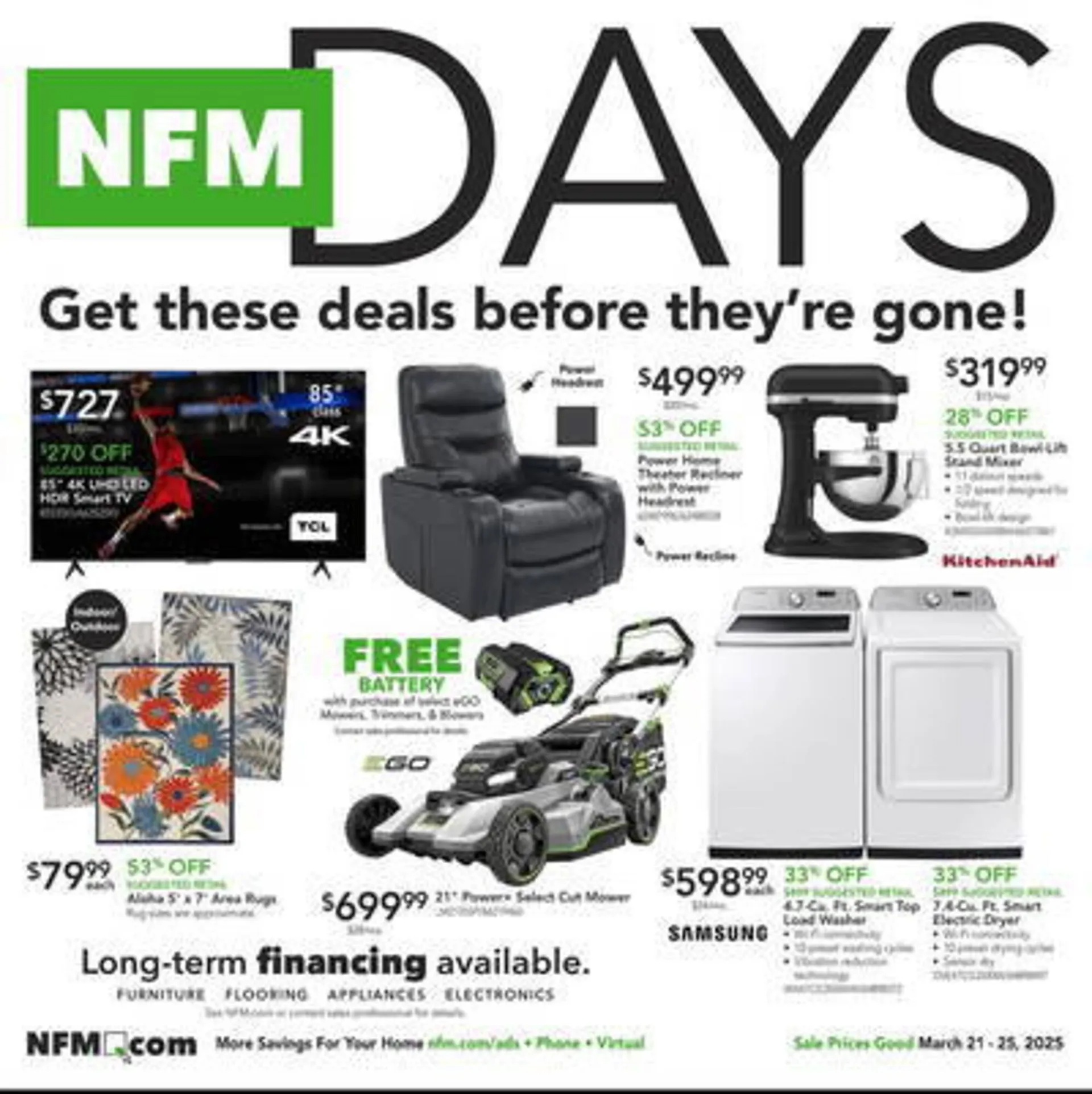Weekly ad Nebraska Furniture Mart Weekly Ad from March 21 to March 25 2025 - Page 1