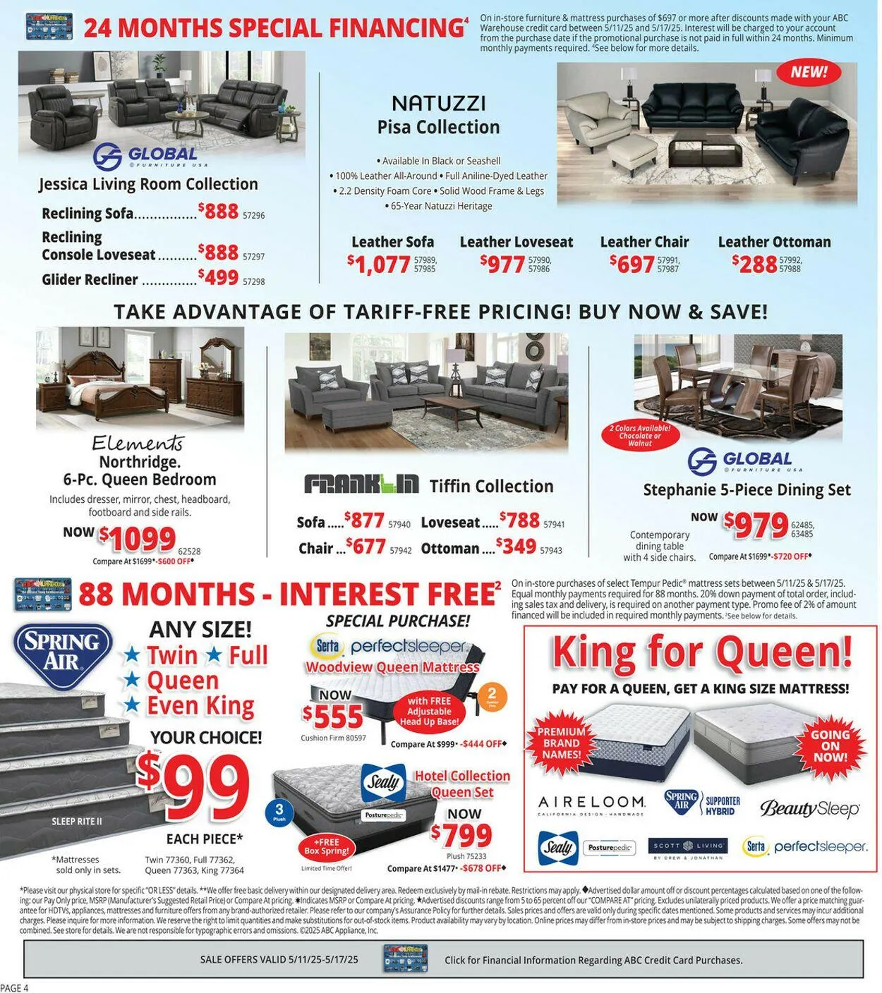 Weekly ad ABC Warehouse Current weekly ad from May 11 to May 17 2025 - Page 4