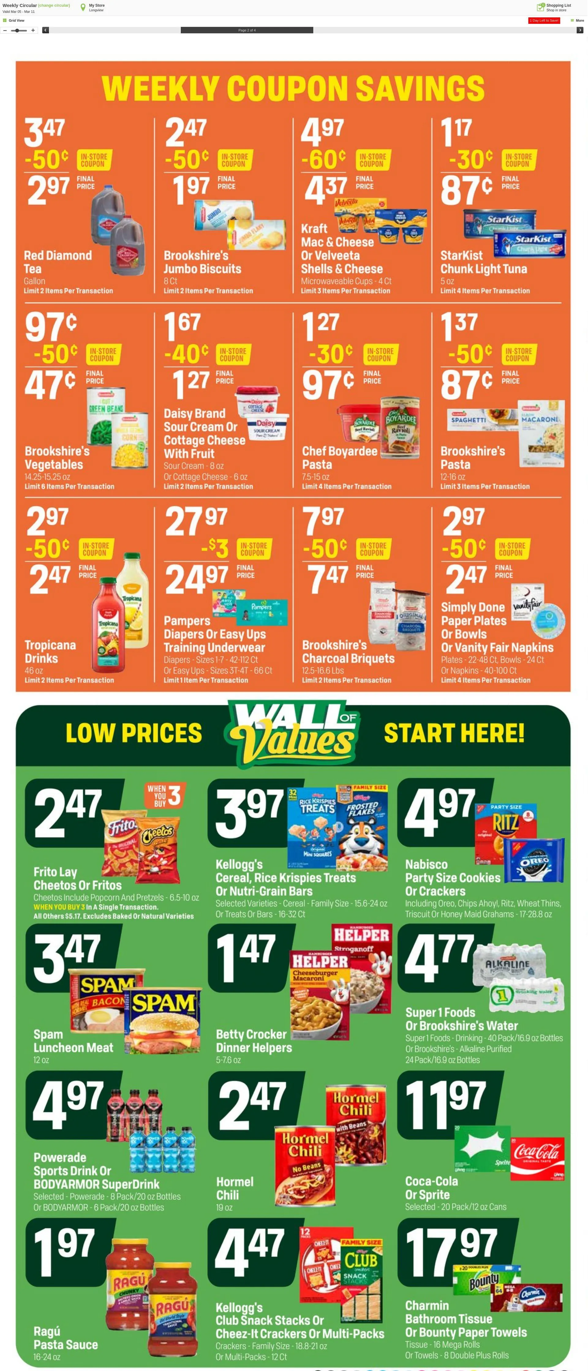 Weekly ad Super1Foods from March 12 to March 18 2025 - Page 2