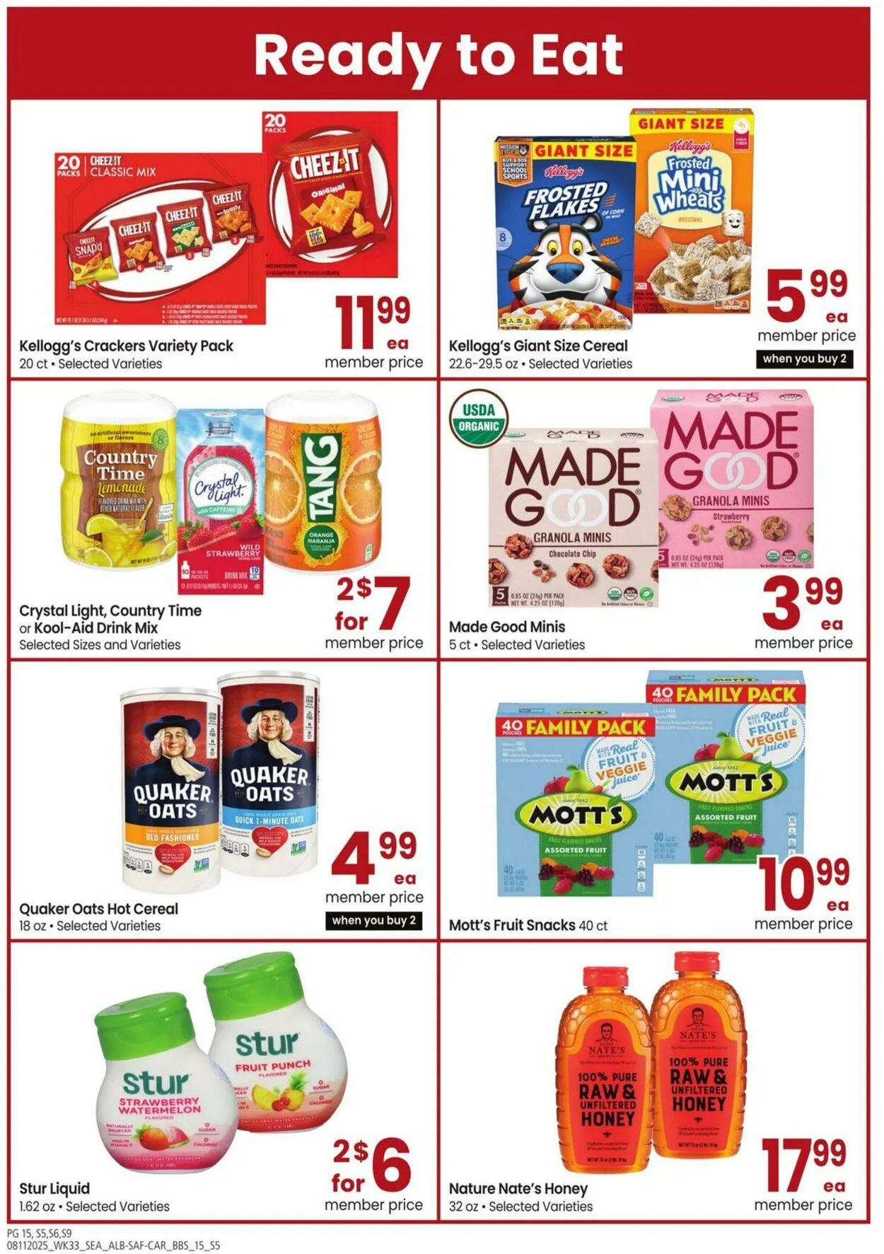 Weekly ad Carrs from August 11 to September 7 2025 - Page 15