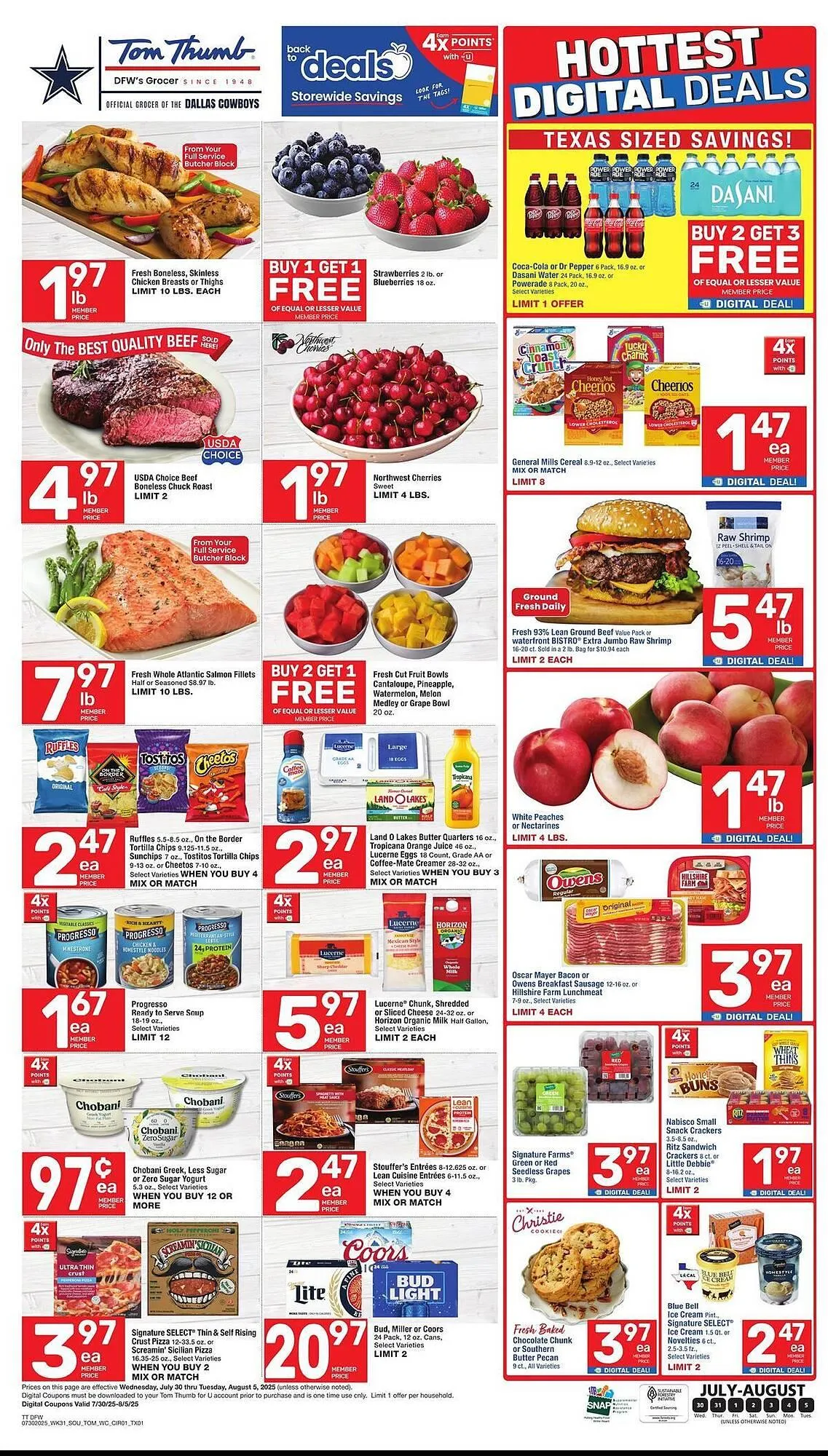 Weekly ad Tom Thumb Weekly Ad from July 30 to August 5 2025 - Page 3