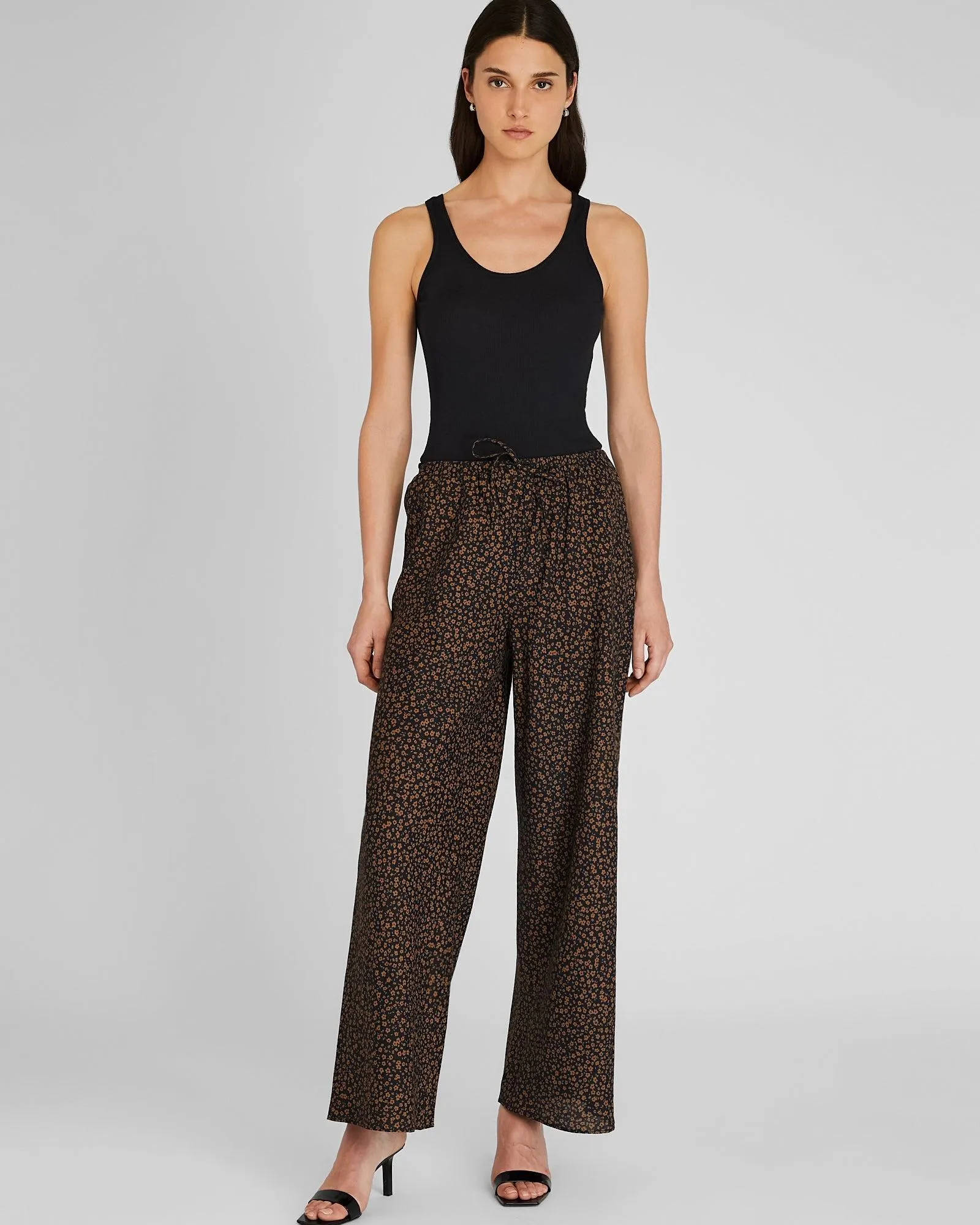 Bias Cut Linen Pant