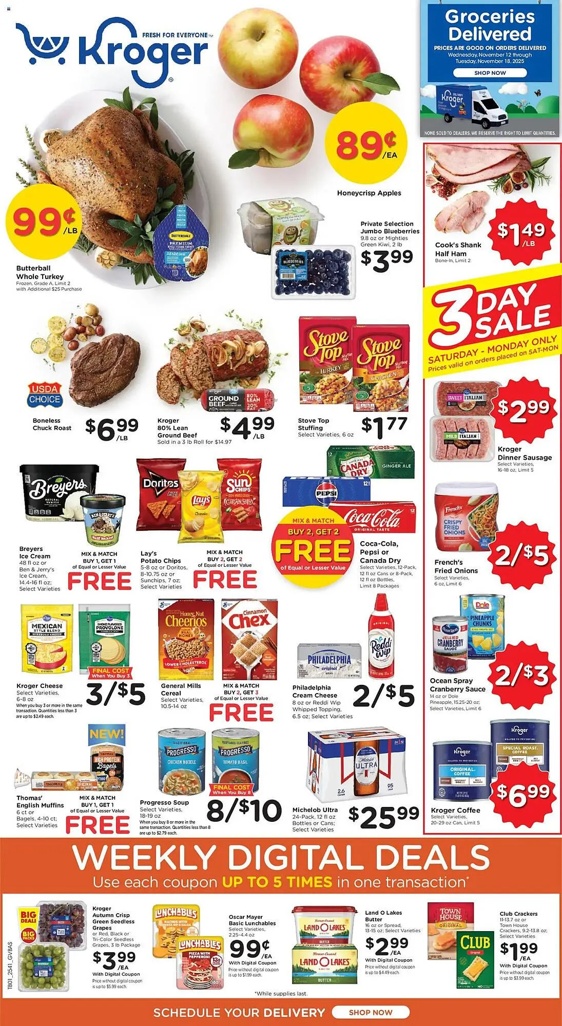 Weekly ad Kroger weekly ad from November 12 to November 19 2025 - Page 1