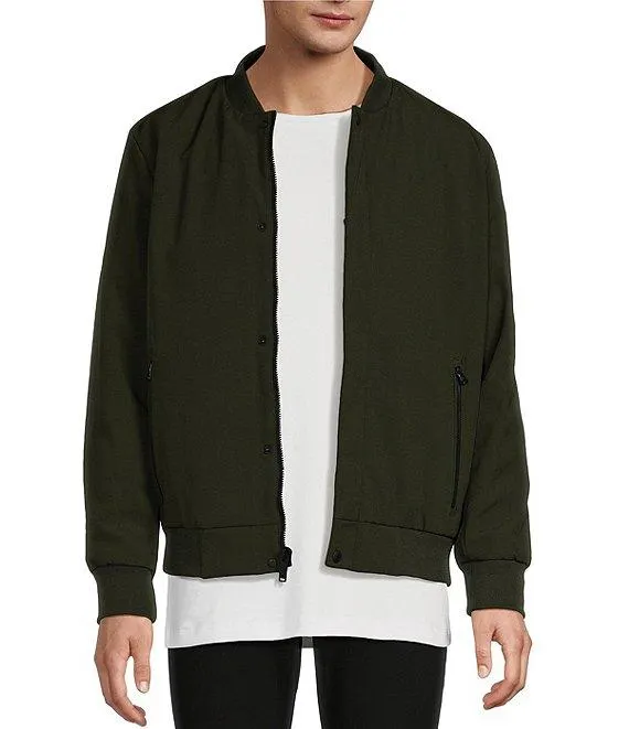 Long Sleeve Soft-Shell Bomber Jacket