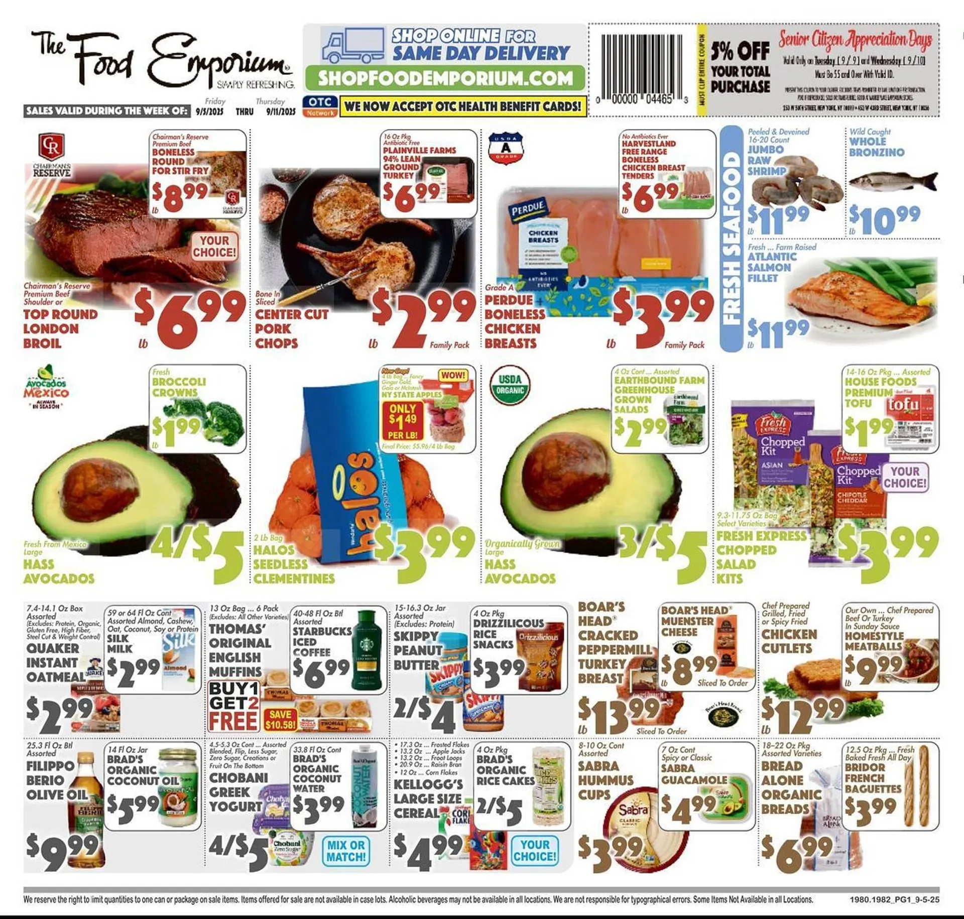Weekly ad The Food Emporium circular from September 5 to September 11 2025 - Page 1