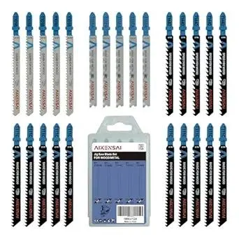 30-Piece T101B T144D T111C T118A Jigsaw Blades T Shank for Wood Plastic Metal Assorted Jig Saw Blade Set Compatible with RYOBI Milwaukee Makita Bosch DeWalt etc