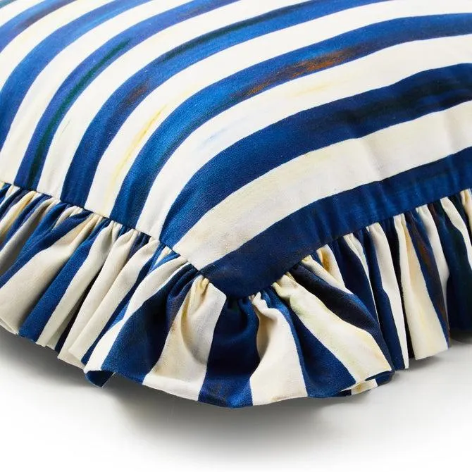Royal Check Ruffle Throw Pillow