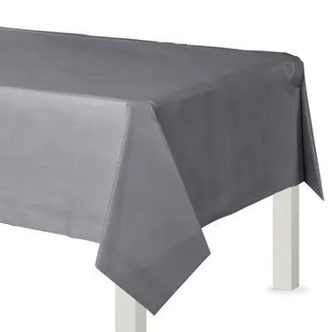 Silver Plastic Table Cover