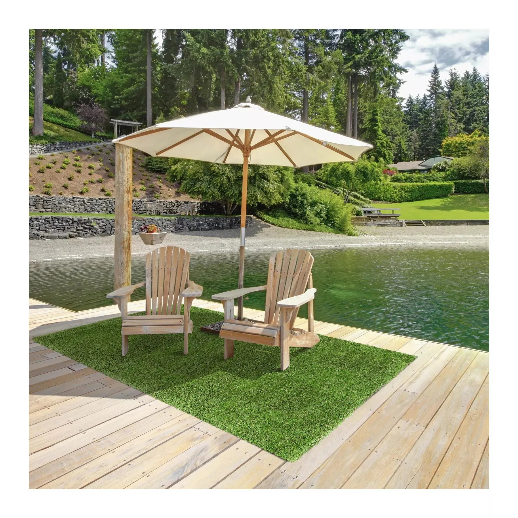 Berkley Jensen Charleston Artificial Grass 1.18" Pile Height