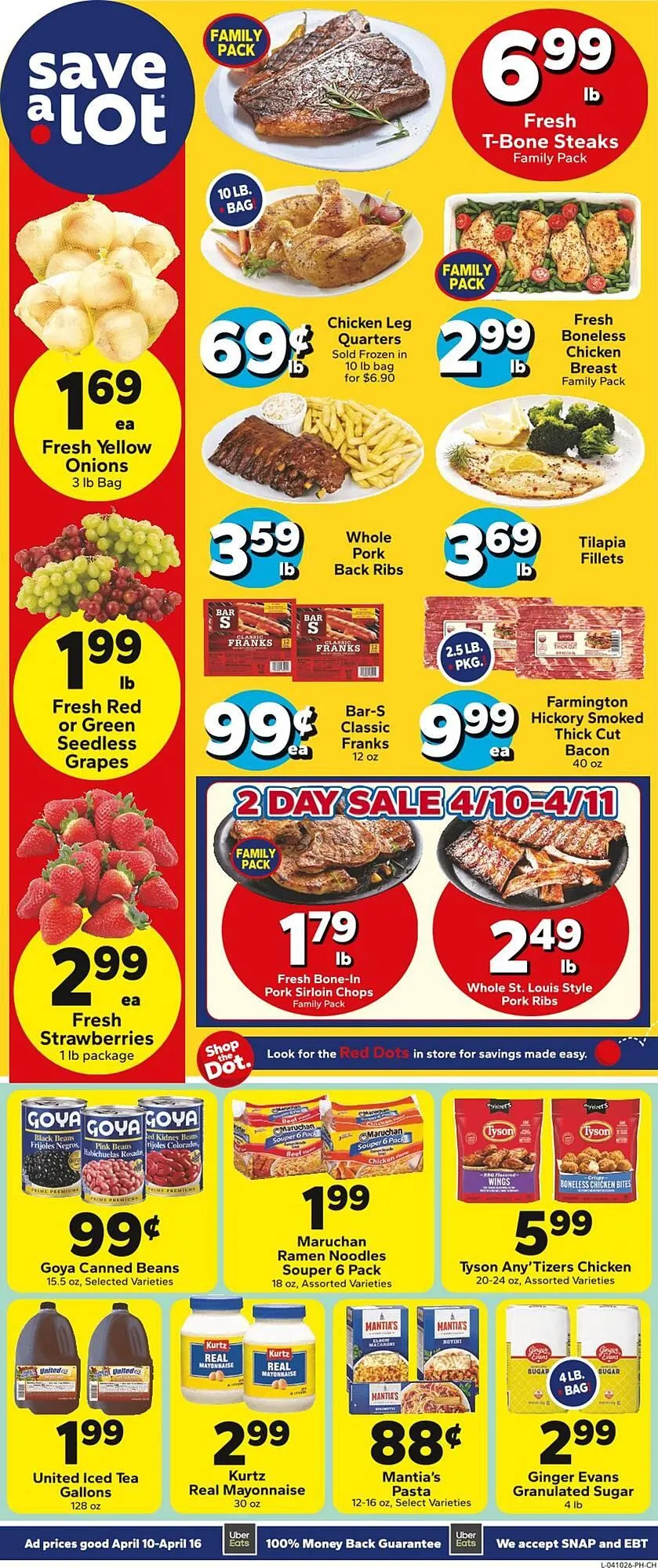 Weekly ad Save a Lot weekly ad from April 10 to April 16 2026 - Page 1
