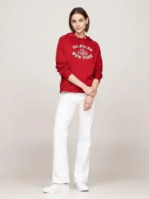 Hilfiger 1985 Logo Raglan Sleeve Hoodie