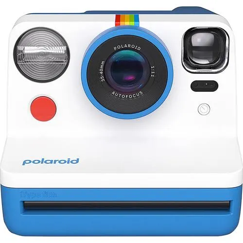 Polaroid Originals Now 2nd Generation i-Type Instant Film Camera - Blue (9073) - Open Box