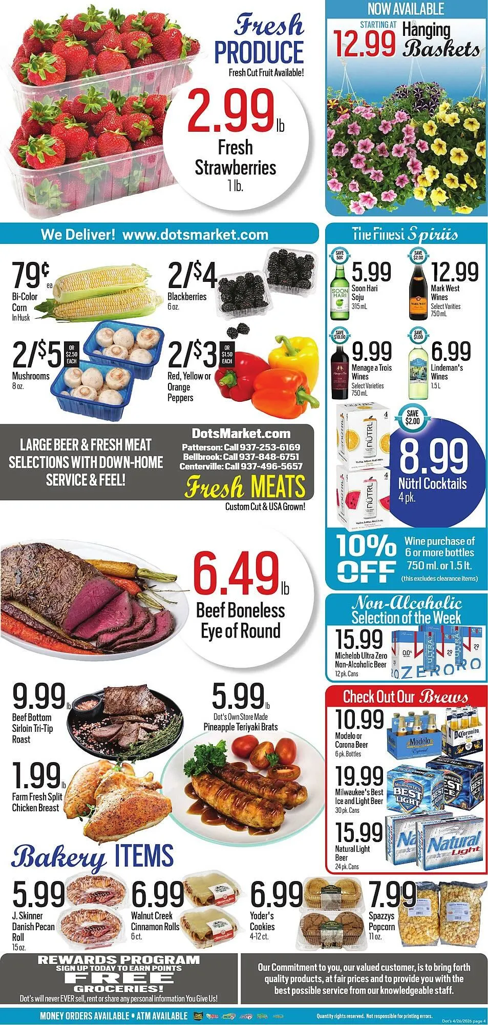 Weekly promotion Dot's Market weekly ad spanning from April 27 to May 3 2026 - Page 4 for Catalogue 365