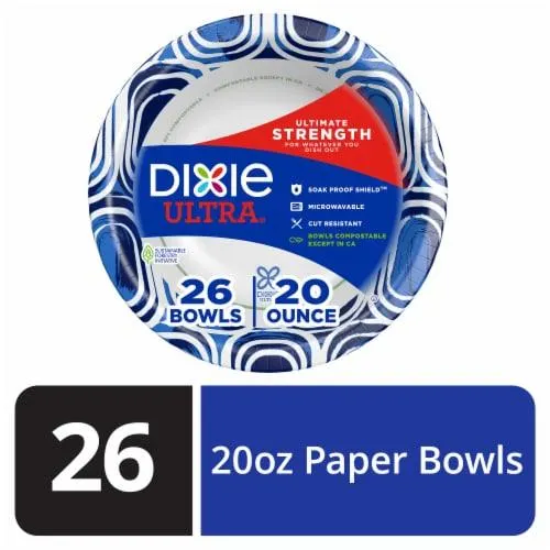 Dixie Ultra® 20 Ounce Disposable Paper Bowl