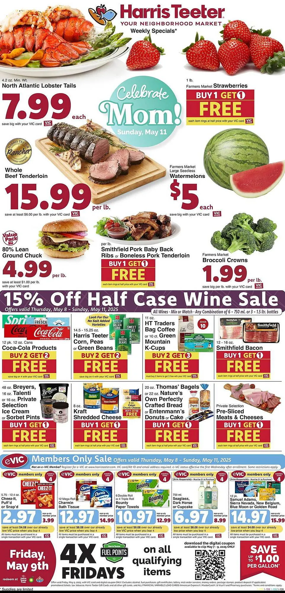Catálogo de Harris Teeter Weekly Ad 8 de mayo al 11 de mayo 2025 - Página 1