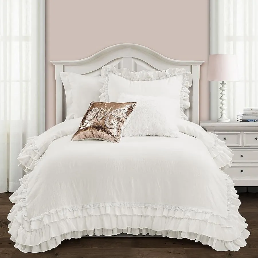 Lush Decor White Solid Twin extra long Comforter