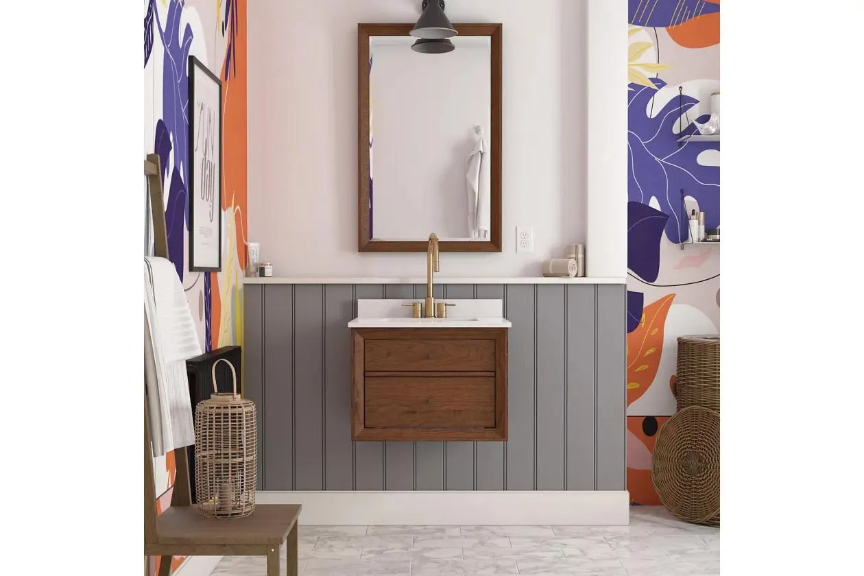 Atwater Living Agnes 24" Floating Bathroom Vanity with Sink