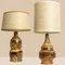 Danish Ceramic Table Lamps, 1970s, Set of 2