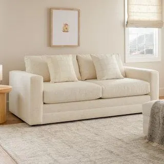 Riley 84" Sofa Bed - Napa White
