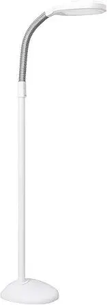 Verilux SmartLight Full Spectrum LED Modern Floor Lamp with Adjustable Brightness, Flexible Gooseneck and Easy Controls - Reduces Eye Strain and Fatigue - Ideal for Reading, Artists, Craft (White)