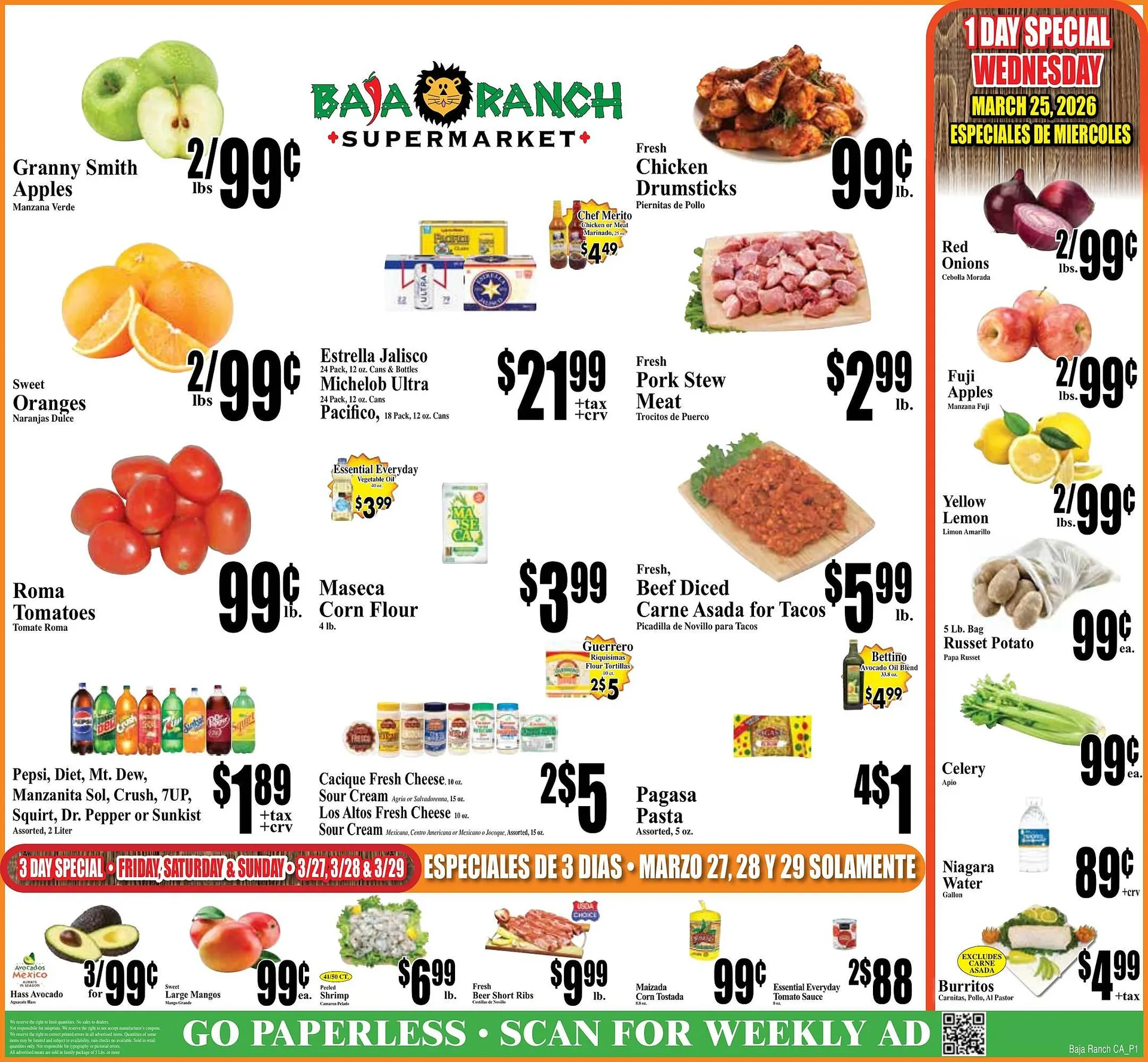 Weekly ad Baja Ranch weekly ad from March 25 to March 31 2026 - Page 1