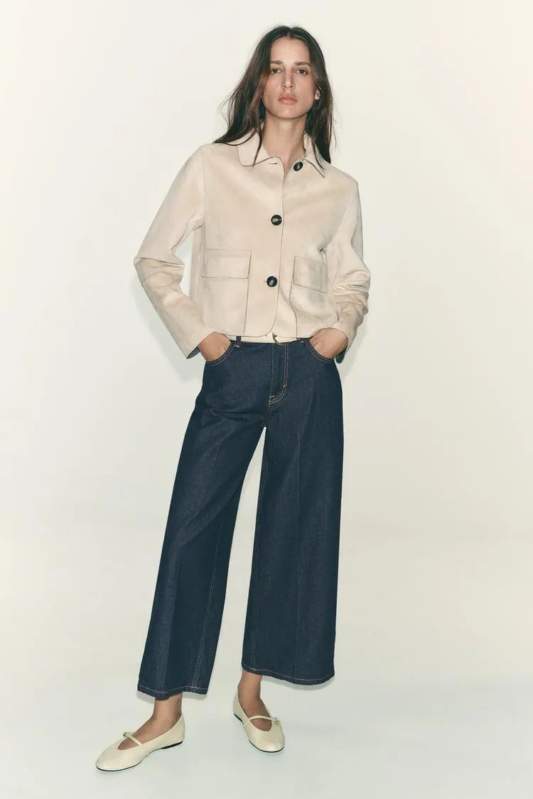 Z1975 PRESSED CREASE BELTED JEANS
